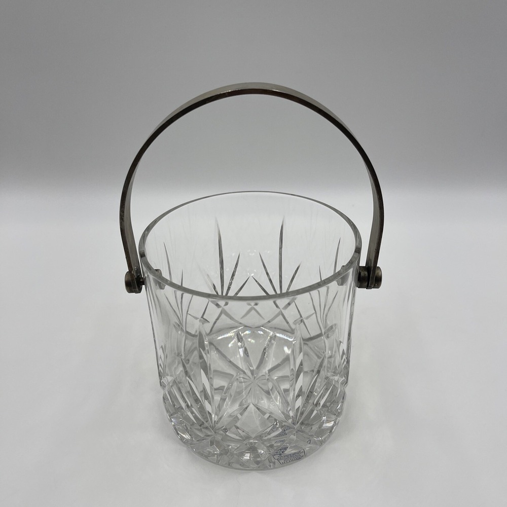 Samobor Illusions 24% Full Lead Cut‎ Crystal Ice Bucket with Handle #025